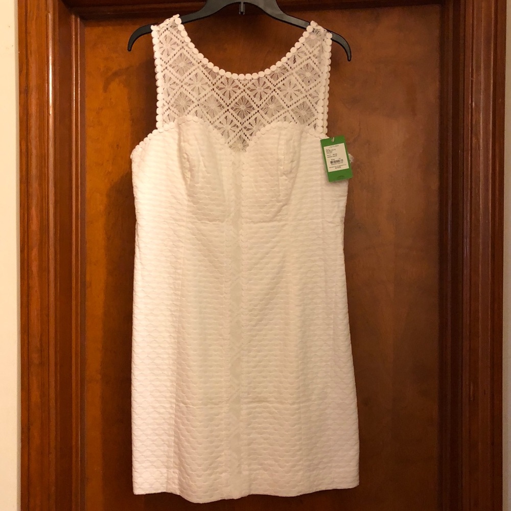 NWT Lilly Pulitzer White Sophia Shift Dress